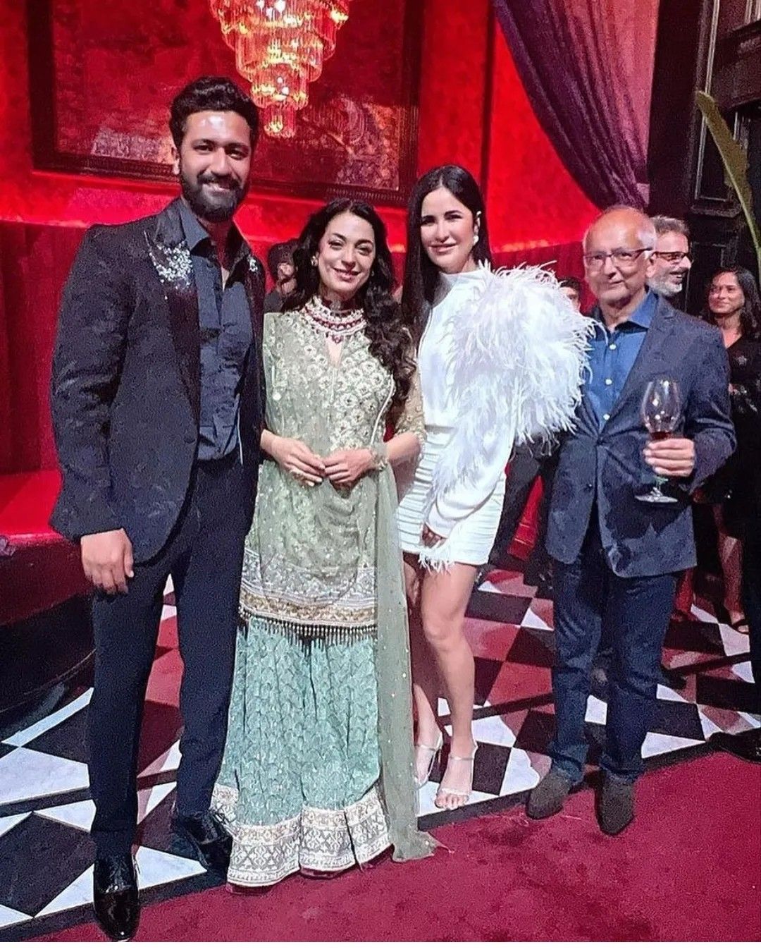 JUHI CHAWLA WITH HUSBAND, KATRINA KAIF WITH HUSBAND VICKY KAUSHAL ...